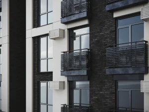 Modern Residential Building 013 3D Model