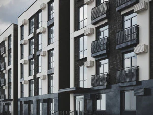 Modern Residential Building 013 3D Model