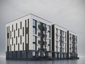 Modern Residential Building 013 3Dモデル