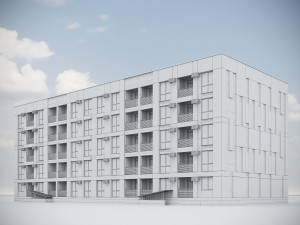 Modern Residential Building 013 3Dモデル