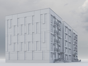 Modern Residential Building 013 3Dモデル