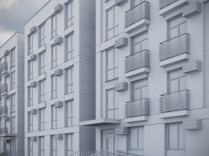 Modern Residential Building 013 3Dモデル