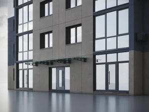Modern Residential Building 010 3D Model
