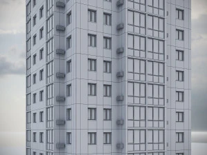 Modern Residential Building 010 3D Model