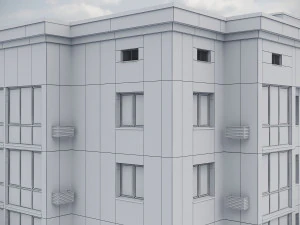 Modern Residential Building 010 3D Model