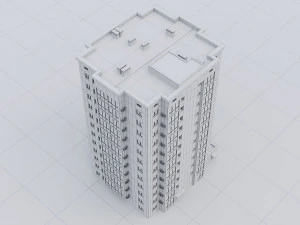 Modern Residential Building 010 3D Model