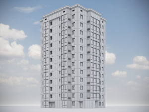 Modern Residential Building 010 3Dモデル