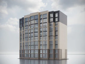 Сучасний житловий будинок 009 3D Модель