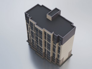 Modern Residential Building 009 3D Model