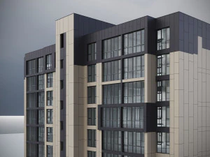 Сучасний житловий будинок 009 3D Модель