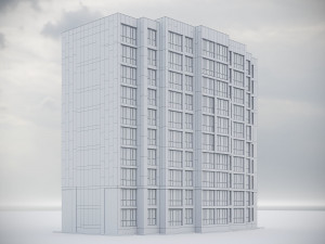 Modern Residential Building 009 3D Model