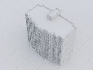 Modern Residential Building 009 3D Model