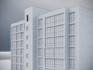 Modern Residential Building 009 3D Model