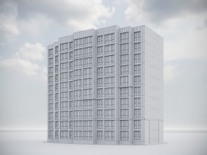 Modern Residential Building 009 3D Model