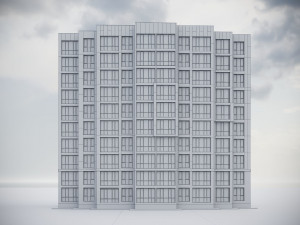 Modern Residential Building 009 3D Model
