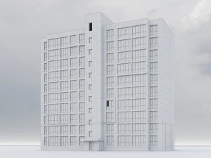 Сучасний житловий будинок 009 3D Модель