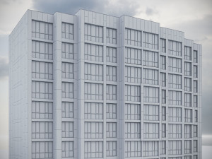 Modern Residential Building 009 3D Model
