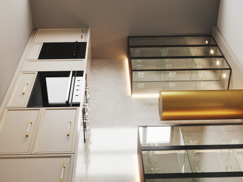 Kitchen scene interior 3D Model