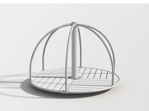Carousel - Outdoor Kids Playground - 004 Modelo 3D