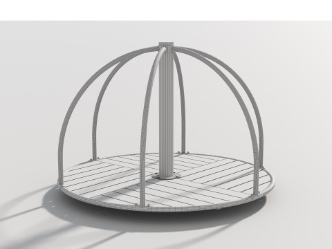 Carousel - Outdoor Kids Playground - 004 Modelo 3D