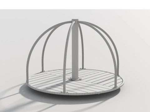 Carousel - Outdoor Kids Playground - 004 3D Model