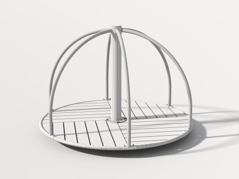 Carousel - Outdoor Kids Playground - 004 Modelo 3D