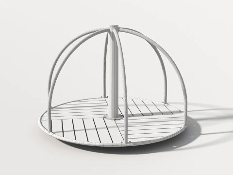 Carousel - Outdoor Kids Playground - 004 3D Model