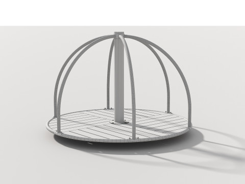 Carousel - Outdoor Kids Playground - 004 Modelo 3D