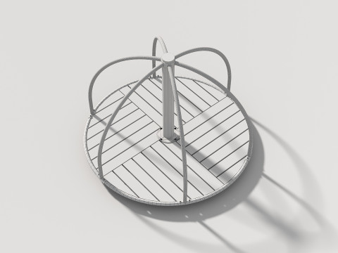 Carousel - Outdoor Kids Playground - 004 Modelo 3D