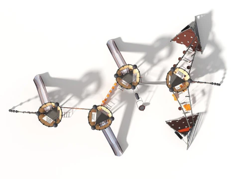 Outdoor Kids Playground - 007 3D Model