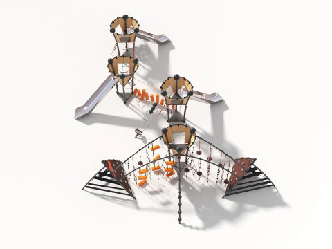 Outdoor Kids Playground - 007 3D Model