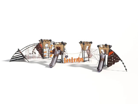 Outdoor Kids Playground - 007 3D Model