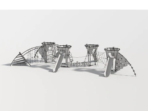 Outdoor Kids Playground - 007 3D Model
