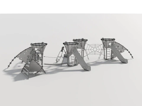 Outdoor Kids Playground - 007 3D Model