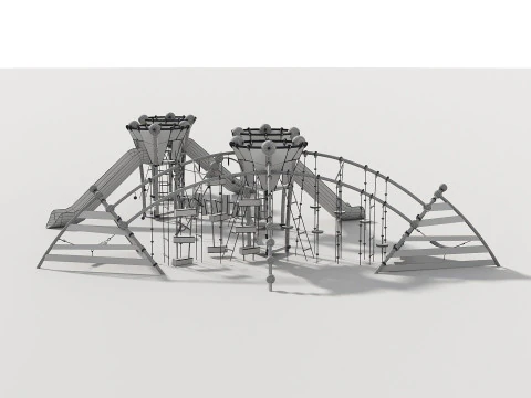 Outdoor Kids Playground - 007 3D Model