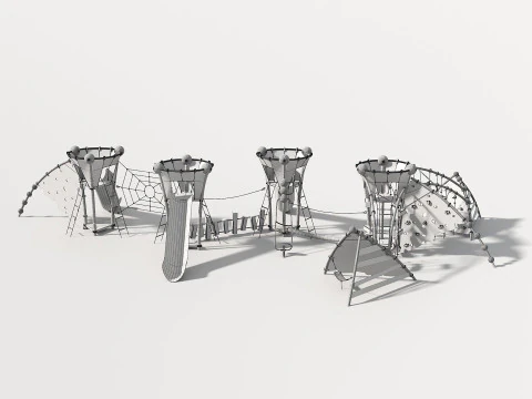 Outdoor Kids Playground - 007 3D Model