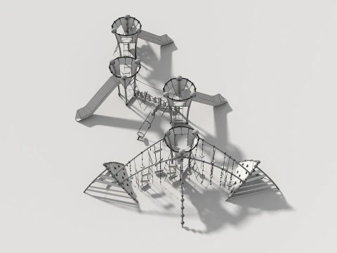 Outdoor Kids Playground - 007 3D Model
