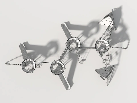 Outdoor Kids Playground - 007 3D Model
