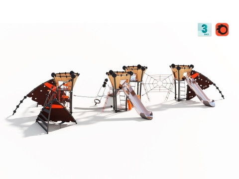 Outdoor Kids Playground - 007 3D Model