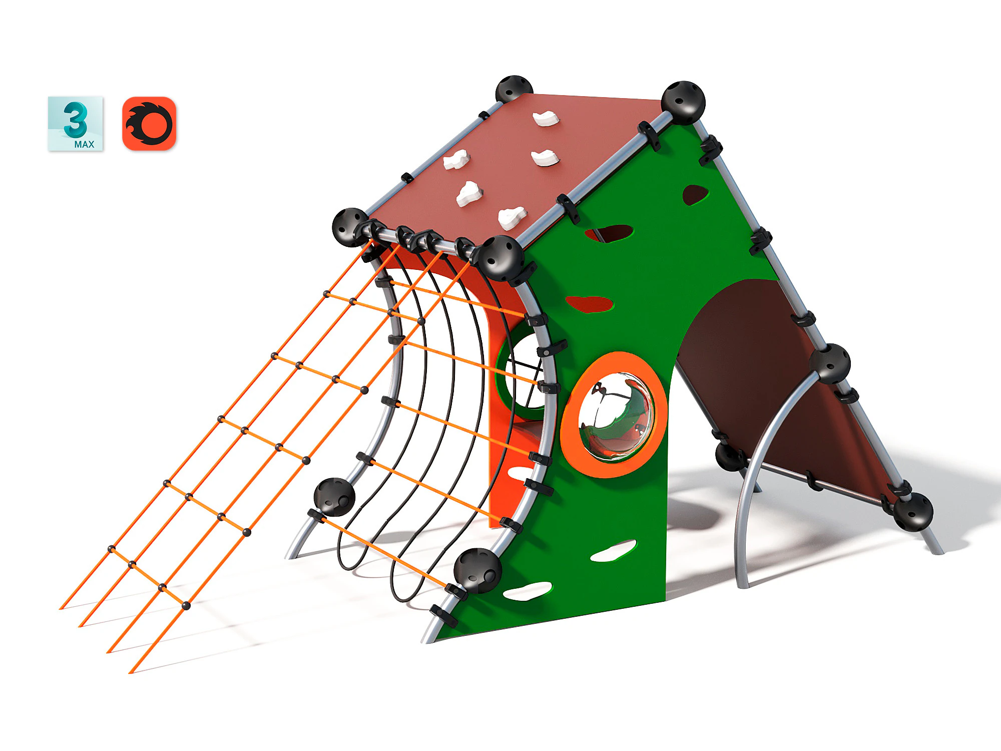 Outdoor Kids Playground - 010 3D Model .c4d .max .obj .3ds .fbx .stl .blend 