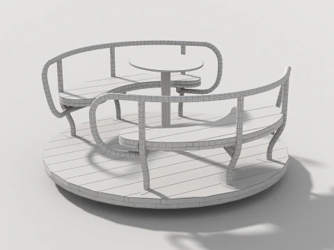 Outdoor Kids Playground - 011 3D Model
