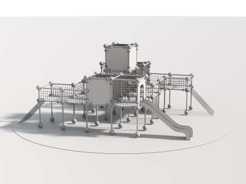 Outdoor Kids Playground - 002 3D Модель
