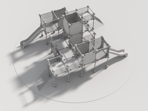 Outdoor Kids Playground - 002 3D Модель