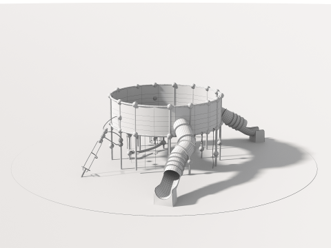Outdoor Kids Playground - 001 3D 모델