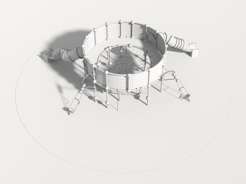Outdoor Kids Playground - 001 3D 모델