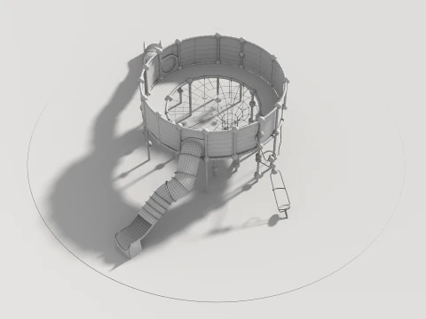 Outdoor Kids Playground - 001 3D Model