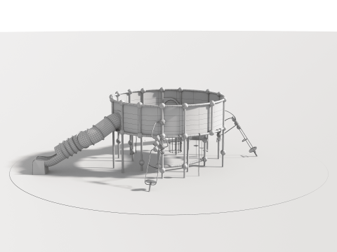 Outdoor Kids Playground - 001 3D 모델