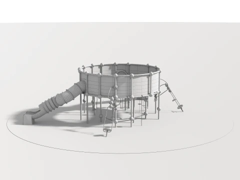 Outdoor Kids Playground - 001 3D Model