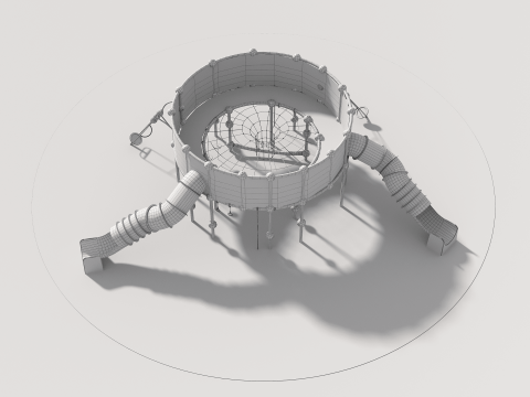 Outdoor Kids Playground - 001 3D 모델