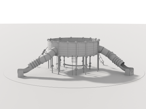Outdoor Kids Playground - 001 3D 모델